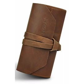 Zomchi Genuine Leather Safety Razor Holster Case Travel Pouch- Shaving For Muhle Razors