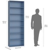 FACBOTALL 82" Tall Bookshelf, 7-Tier Open Shelves Bookcase, Freestanding Display