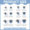 PH PandaHall 24 Pair 6 Sizes 3D Safety Eyes with