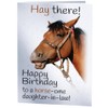 Joke Funny Horse Riding Racing Birthday Card for Daughter-in-law
