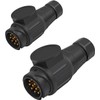 GERUI Pack of 2 European 13 Core Trailer Socket 12