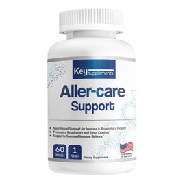 Key Supplement Allercare Capsule Respiratory Nutrient Vitamin C Quercetin Bromelain etc. 10 complex formula, 1 piece, 60 tablets / 키서플리먼트 알러케어 캡슐 호흡기 영양제 비타민C 퀘르세틴 브로멜라인 등 10가지 복합 포뮬러, 1개, 60정