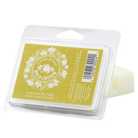 Claire Burke Scented Wax Melts, Wild Cotton Clean Scent, 24 Wax Melt Cubes - 4 Pack