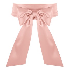 Naibyuki Women Dress Waist Belts Wedding Bridal Satin Sash Belts for Special Occasion Formal Prom Dresses 3.9'' Wide Dusty Rose