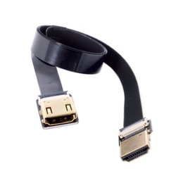cablecc Cyfpv Straight HDMI Type A Male to Female FPC Flat Cable for HDTV Multicopter Aerial Photography 20 cm
