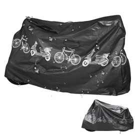 Bicycle Cover Waterproof, Bicycle Garage Outdoor Bike Cover, Bicycle Cover, Rain Cover Bicycle, Bicycle Garage Protective Cover, Bicycle Garage Universal Anti-Dust Rain UV Protection (Black)