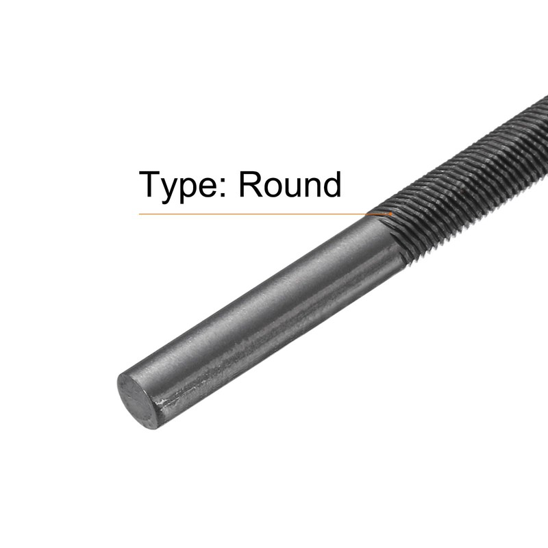 sourcing map 3pcs Chainsaw File 5/32"(4mm) Chrome Steel Double Cut