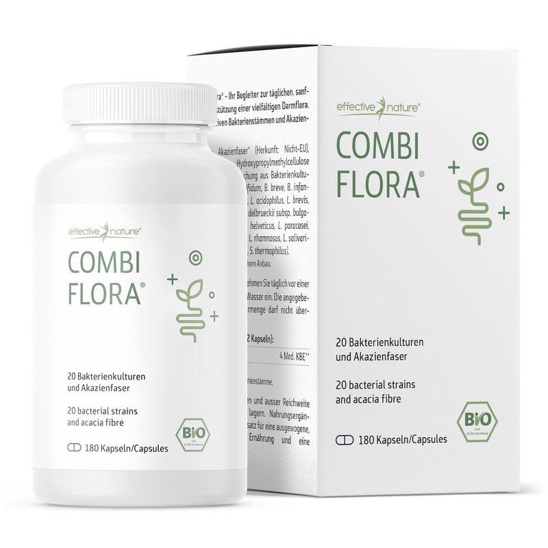 Effective Nature COMBI Flora Capsules – Probiotics – Pack of