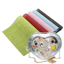 Tomcrazy Insert for Ita Bag, 2Pack Pin Display Inserts for Clear Window Crossbody Bag,Replaceable Badge Plate Accessories (2 blue)