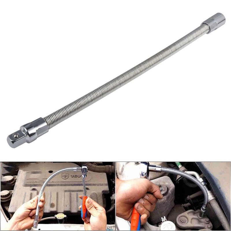 KATUR Flexible Socket Extension Ratchet, Flexible Extension Bar Set, Bendable