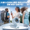 U UZOPI Portable Handheld Fan, 3-in-1 Foldable Mini Personal Desk