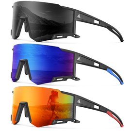 NSSIW Sports Sunglasses Men Sunglasses: Running Sun Glasses Men Women UV400 Protection for Cycling Fishing Golf