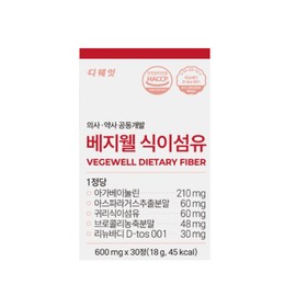 Vegewell Dietary Fiber Tablets 30 Tablets 1 / 베지웰 식이섬유정 30정 1개