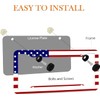Dnas 2 Pack American Flag License Plate Frames Holder with