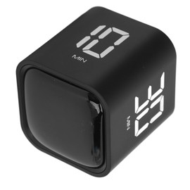 Gravity Cube Timer, Productivity Sensor Flip Kitchen Large LED Display Adjustable Sound Alarm Vibration High Low Volume Custom Modes Kids Study Students Office Exercise Skincare