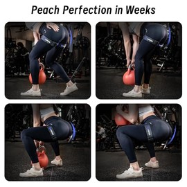 LOEUO - Bandas de botín para entrenar glúteos, bandas de restricción de flujo sanguíneo ajustables con antideslizante para entrenamiento, levantamient