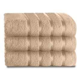 GC GAVENO CAVAILIA 500 GSM Bath Sheets Towels For Bathroom - Egyptian Cotton Towel 2 Piece - Quick Dry Soft Towel Set - Washable Towels - Natural