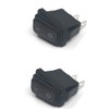 2pcs Waterproof Rocker Toggle Switch On/Off SPST 2 Pin 2
