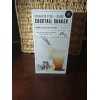 Silver One International Cocktail Shaker Stainless Steel Ombre Orange Glass