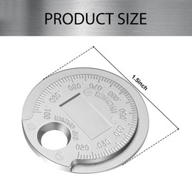 Anyhut 1 PC Spark Plug Gapping Tool, Spark Plug Gapper, 0.020 to 0.100 Inch Coin Spark Plug Gap Gauge Auto Repair Tool, Universal for Most Cars, Trucks, SUVs, Motorcycles (Silver)
