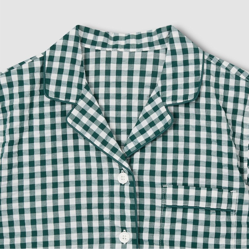 JAJU [JAJU] Women's Seersucker 5-part Pajama Set_Light Green