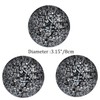 Kunjocy Juego de 3 bolas decorativas de mosaico de vidrio