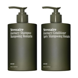 Nécessaire Rosemary Hair Duo - Shampoo and Conditioner Set for Women + Men. Rosemary Oil + Proteins For Stronger Hair. 500 ml / 16.9 fl oz