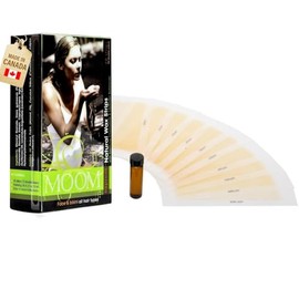 MOOM Express - Tiras de cera listas para usar para depilación - Línea de bikini y tiras de cera facial - Tiras de cera para mujeres con manzanilla y l