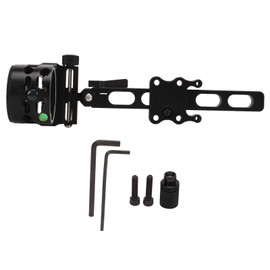 5 Pin Bow Sights Long Bar Archery Compound Bow Sight for Shooting Hunting Bow Accessories Black