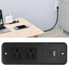 Desk Recessed Power Outlet: Embedded Power Strip with Fireproof Plastic