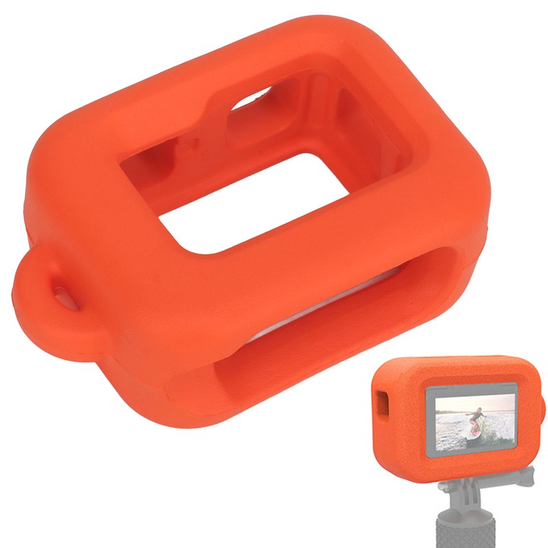 Sports Camera Floating Case Orange High Visibility Floating Protective Shell