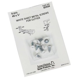 Amerimax 8 Sizes x 3/8 in. L Phillips/Slotted Round Head Steel Sheet Metal Screws