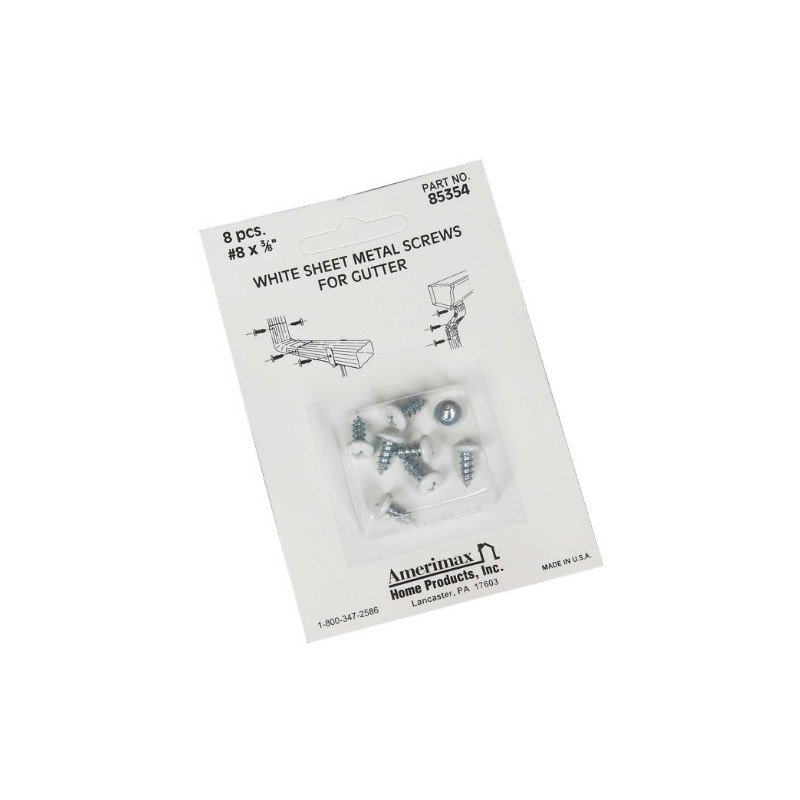 Amerimax 8 Sizes x 3/8 in. L Phillips/Slotted Round Head