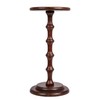 Creative Co-Op Ergo Pedestal Cocktail Side Table, Dark Chestnut