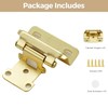 40 Pack 20 Pair Gold Cabinet Hinges - 1/2 inch