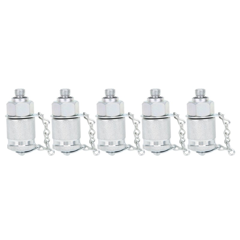 5Pcs Hydraulic Testing Adapter Thread Test Coupling Connectors Pressure Measuring