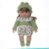 Oricageiry 12 Inch Baby Doll with Purple Plaid Outfit and