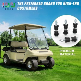 10L0L Golf Cart Spring Bushing Kit with Screw Nut-Rear Leaf Springs Shackles Bushing Sleeve for EZGO TXT/Medalist (1994-up) & Club Car DS (1981-up), Replaces Parts 70289-G02 70291-G01 14158-G1