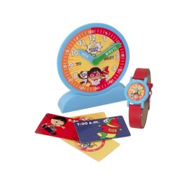 BulbBotz 'Ryans World' Time Teacher Demonstration Clock and Analogue Watch Set 2022095