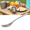 Pure Titanium Cutlery Outdoor Camping Tableware Portable Flatware for Backpacking