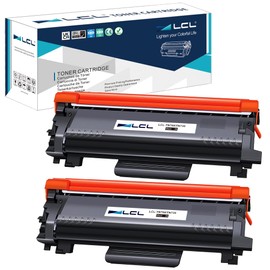 LCL TN760 TN-760 TN730 TN-730 Black Toner Cartridge Replacement for Brother MFC-L2710DW MFC-L2750DW HL-L2350DW HL-L2370DW HL-L2395DW HL-L2390DW DCP-L2550DW HL-L2310D HL-L2357DW (2-Pack)