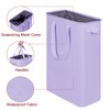 efluky Slim Laundry Basket, Narrow Laundry Hamper with Handles, Collapsible