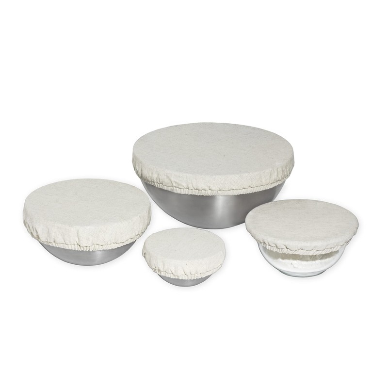 Reusable Fabric Bowl Covers for Bread Proofing - Washable, Dye-free,