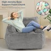 MAXYOYO Giant Bean Bag Chair, Faux Fur Stuffed Bean Bag