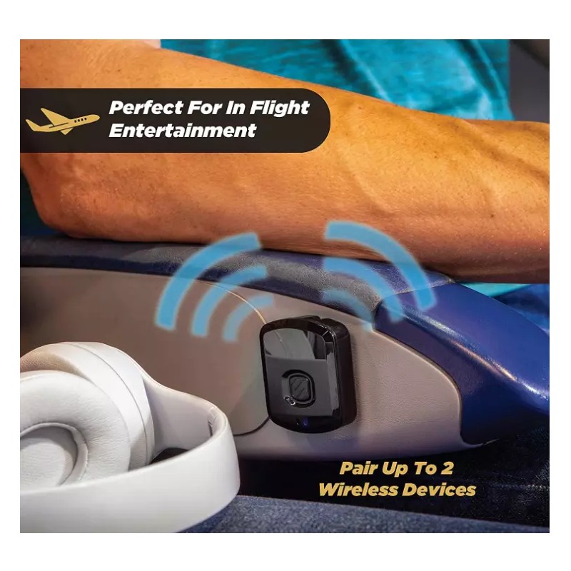 Scosche FLYTunes Universal Wireless Bluetooth Audio Transmitter - Black