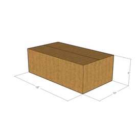 E1 Packaging 18" x 10" x 6" Corrugated Boxes 32 ECT (Pack of 10-18x10x6) | Quality moving boxes. Great for shipping boxes for Business, office or home.