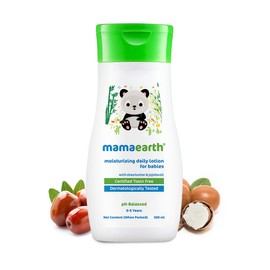MAMAEARTH Mamaearth Daily Moisturizing Baby Body Lotion | Skin Nourishment with Shea Butter & Jojoba Oil | Gentle Formula for Delicate Skin of Babies | 6.76 Fl Oz (200ml)
