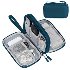 Toplive Travel Electronics Organizer, Cable Organizer Bag Electronics Accessories Carrying Case Doubel Layer Portable All-in-One Storage Bag for Cables, SD Cards, Chargers, Hard Disk, Earphone