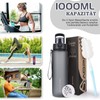 AOPREL Trinkflasche 1l, Wasserflasche BPA-Frei aus Tritan, Sport Trinkflasche Kohlensäure