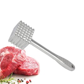 TrueCraftware-9-7/8" Meat Tenderizer Aluminum Head and Handle- Meat Tenderizer Hammer Dual-side Mallet for Kitchen Heavy Duty Pounder For Tenderizing Steak Beef Chicken and Fish